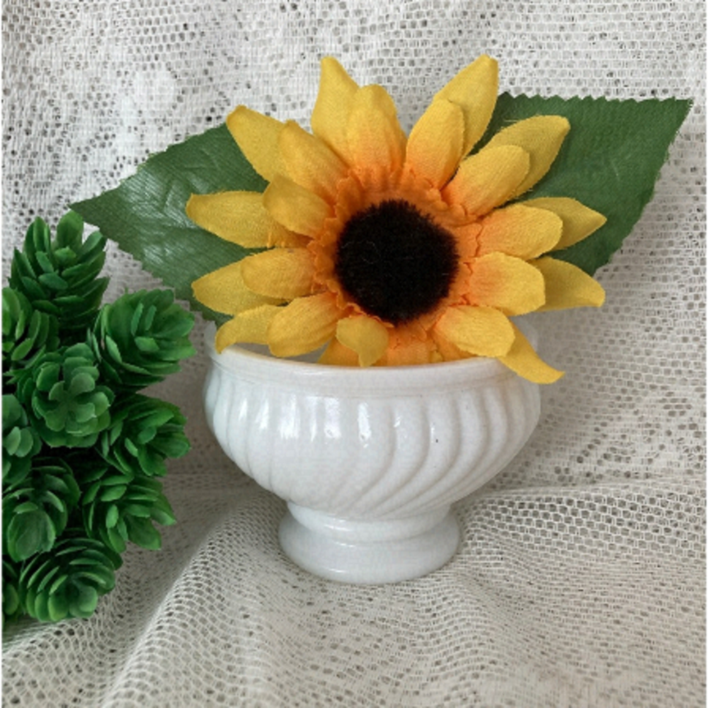 Vintage Avon Milk Glass Vase/Display Dish